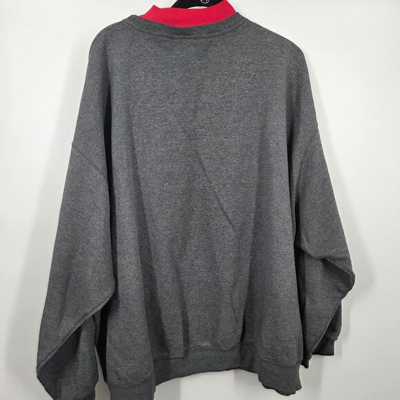 VTG Endless Design Puppies Sweatshirt Sweater Pullover Grey Red SZ 26 - Picture 5 of 5